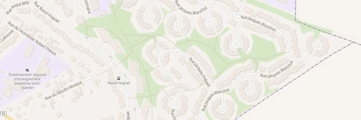 Plan du 19 Rue Jacques Prévert à Saint-Quentin