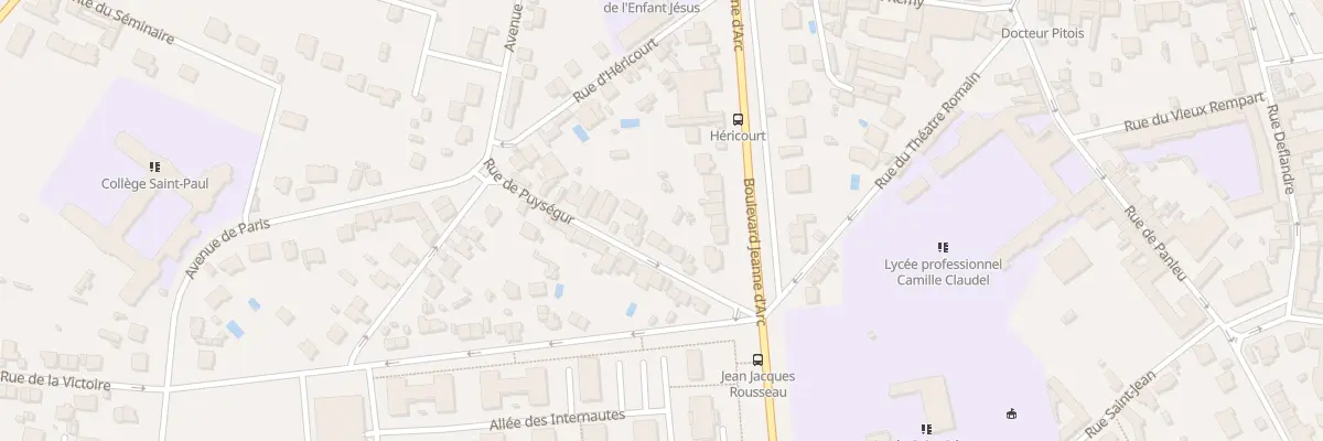 Plan du 6 Rue de Puységur à Soissons