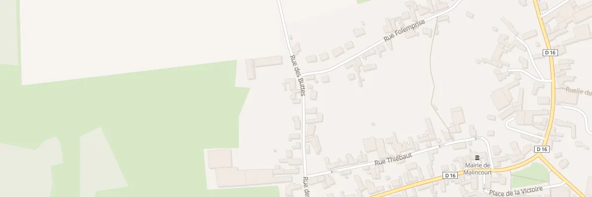 Plan du 13 Rue des Buttes à Malincourt