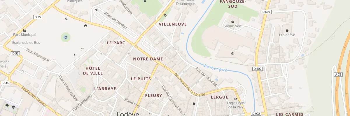 Plan du 7A Rue Vingt Quatre Fevrier à Lodève