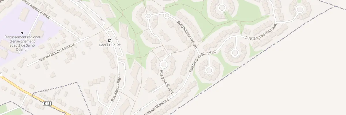 Plan du 16 Rue Paul Eluard à Saint-Quentin