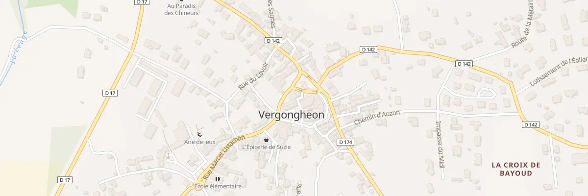 Plan du 9 Pl de l’Eglise à Vergongheon