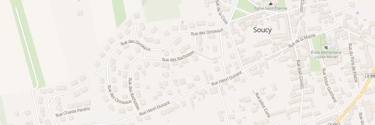 Plan du 7 Rue des Bachottes à Soucy