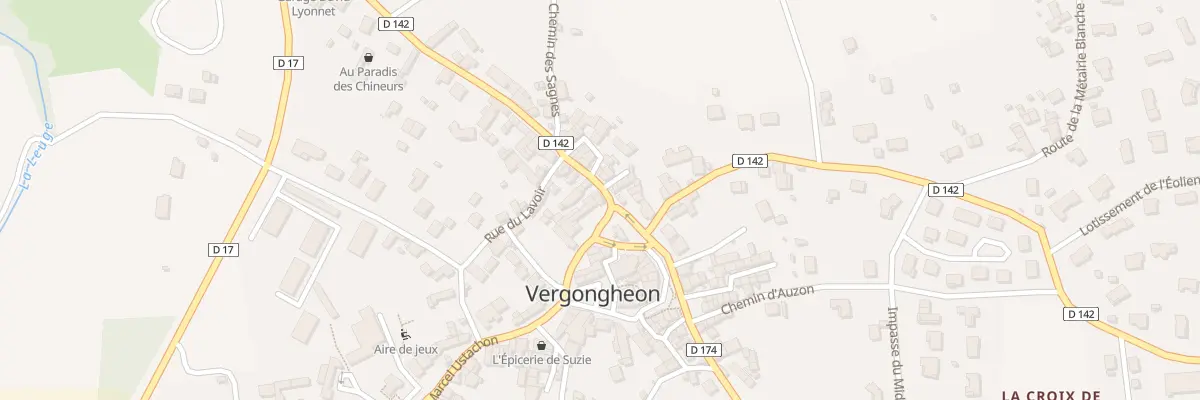 Plan du 3 Rte de Brassac à Vergongheon