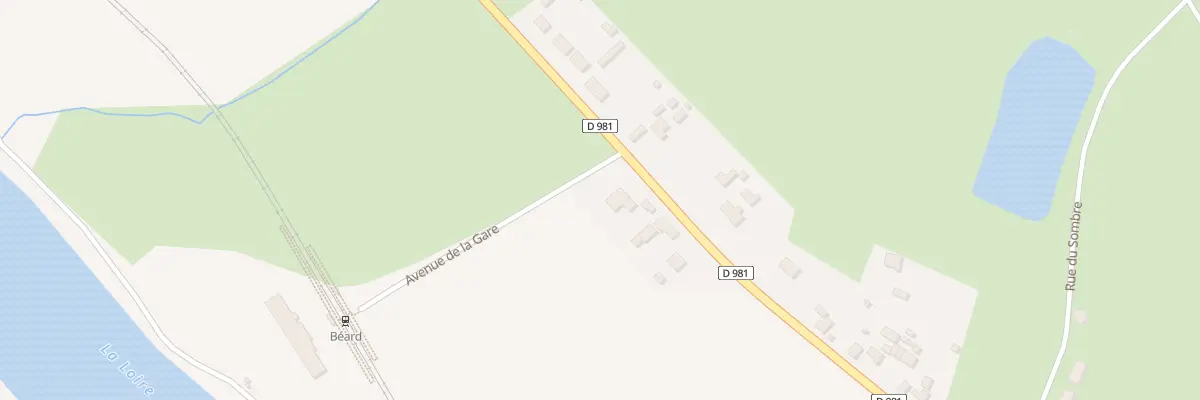 Plan du 2 Rte Departementale 981 à Béard