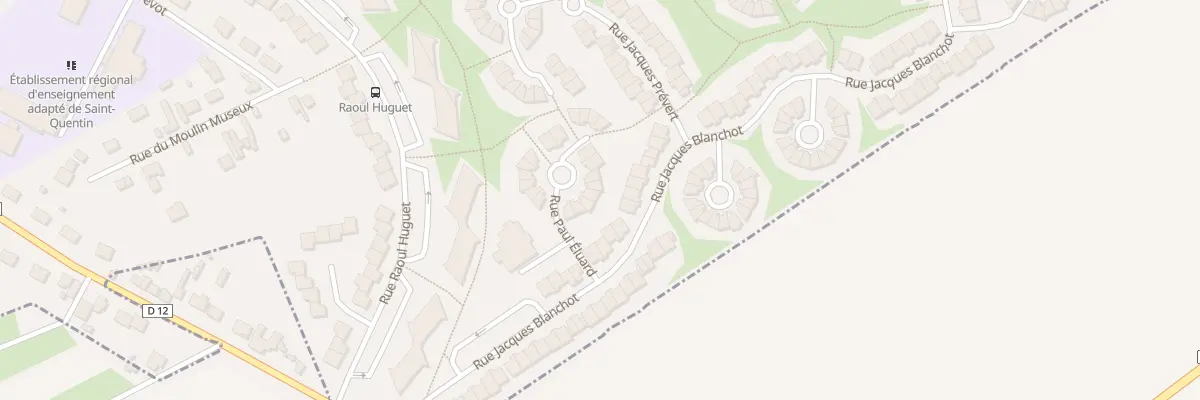 Plan du 8 Rue Paul Eluard à Saint-Quentin