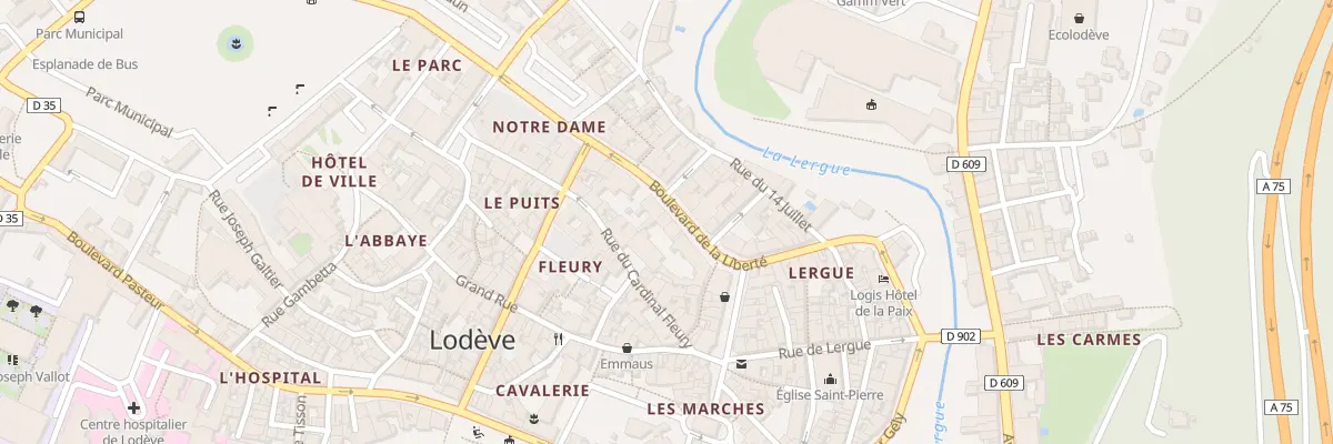 Plan du 19 Bd de la Liberte à Lodève