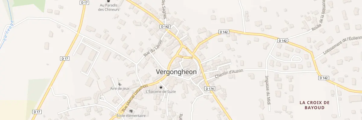Plan du 11B Pl de l’Eglise à Vergongheon