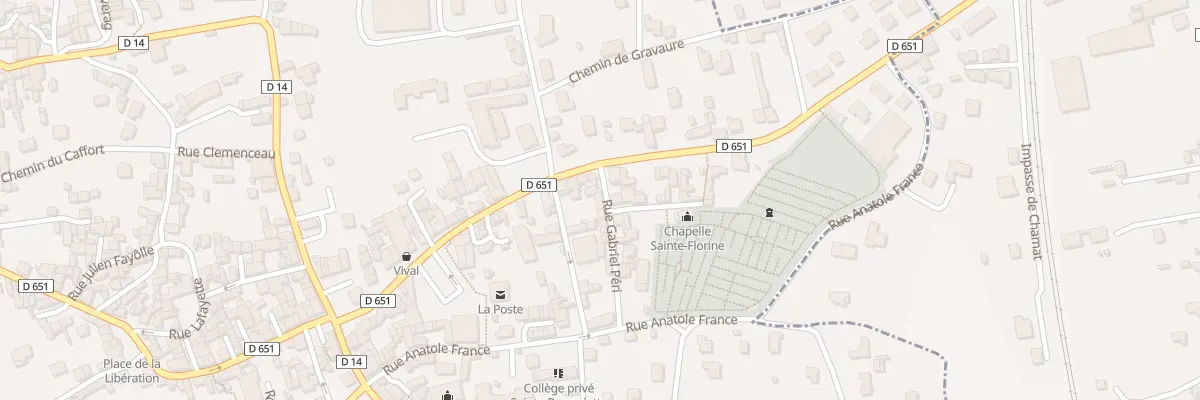 Plan du 6 Rue Gabriel Péri à Sainte-Florine