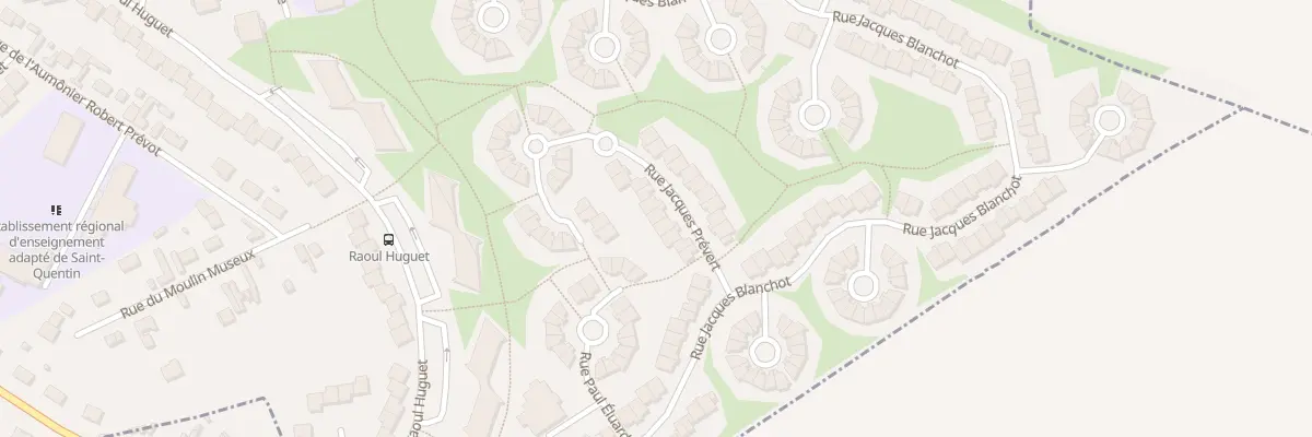 Plan du 9 Rue Jacques Prévert à Saint-Quentin