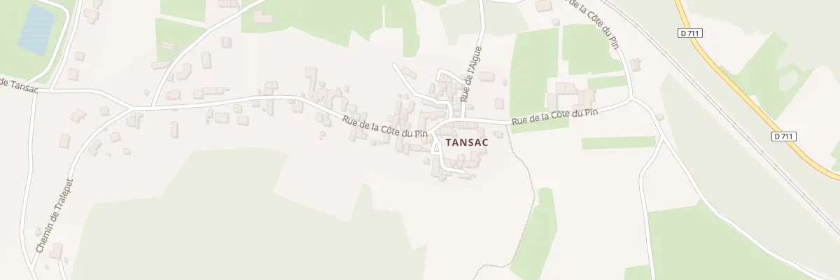 Plan du 27 Rue de la Côte du Pin (Tansac) à Auzat-la-Combelle