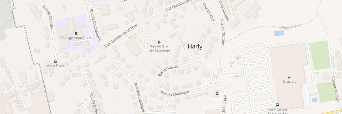 Plan du 91 Rue Vallon à Harly