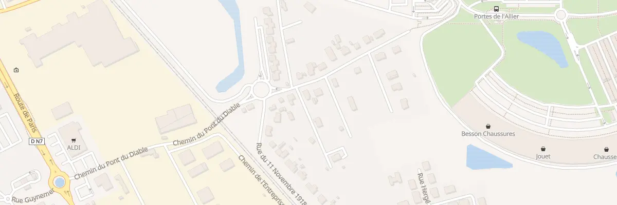 Plan du 7 Rue des A. Combattants d’A F N à Avermes
