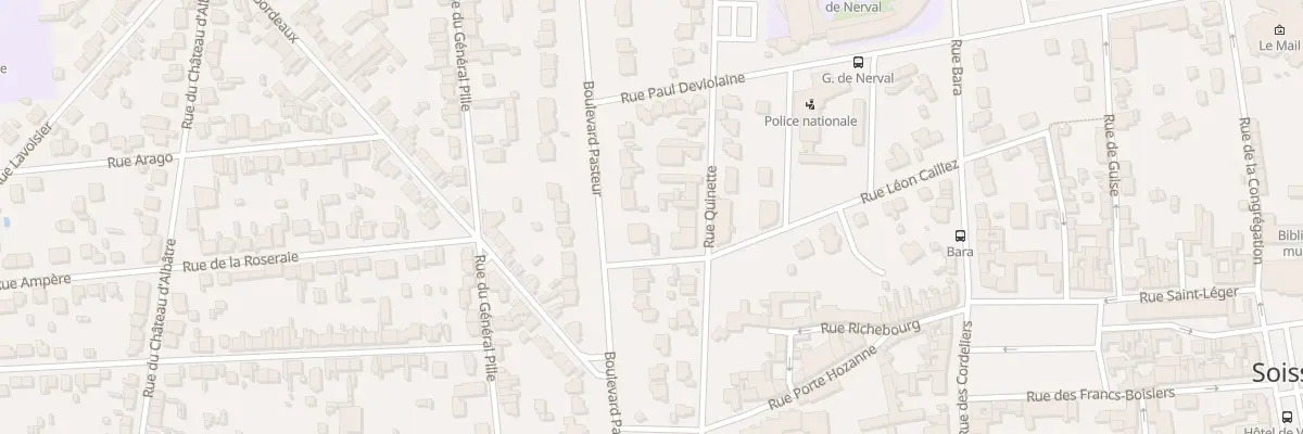 Plan du 11 Rue Quinette à Soissons