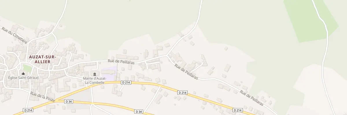 Plan du 47 Rue de Peillaras à Auzat-la-Combelle