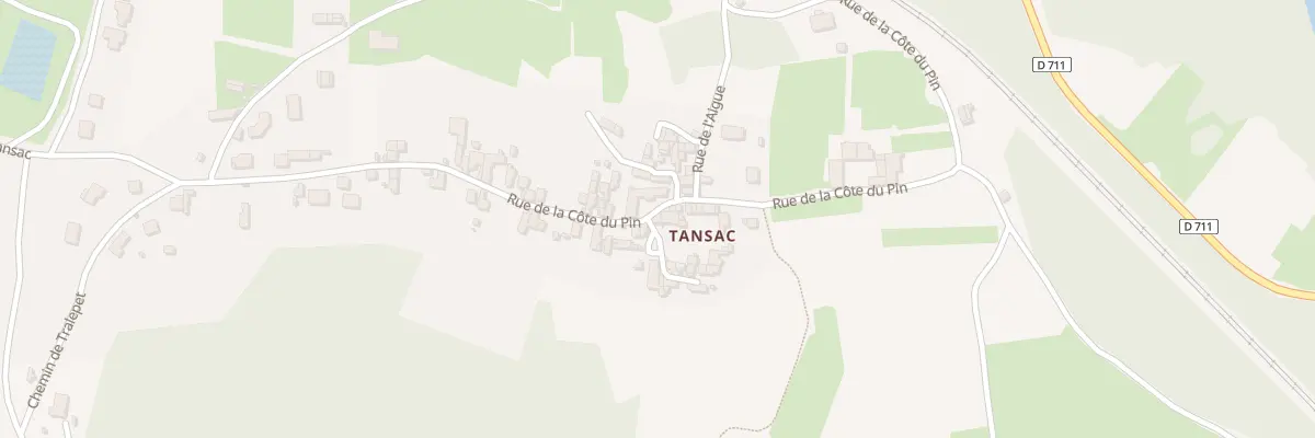 Plan du 2 Imp de la Côte du Pin (Tansac) à Auzat-la-Combelle