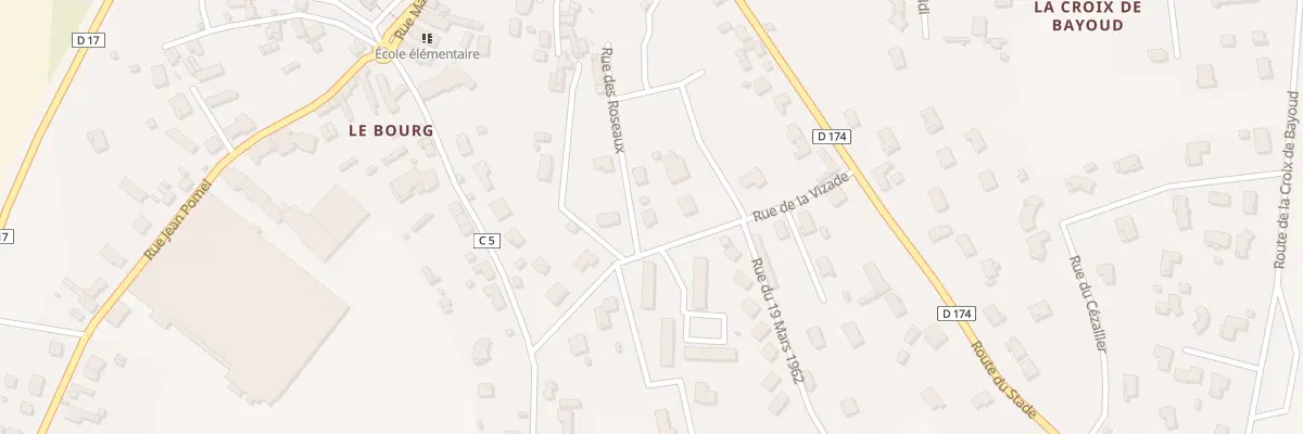 Plan du 5 Rue de la Vizade à Vergongheon