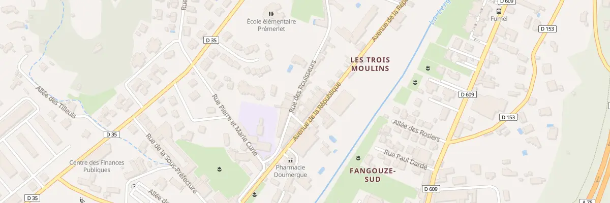 Plan du 303 Av de la Republique à Lodève