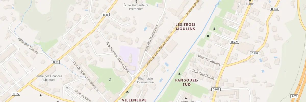 Plan du 289 Av de la Republique à Lodève