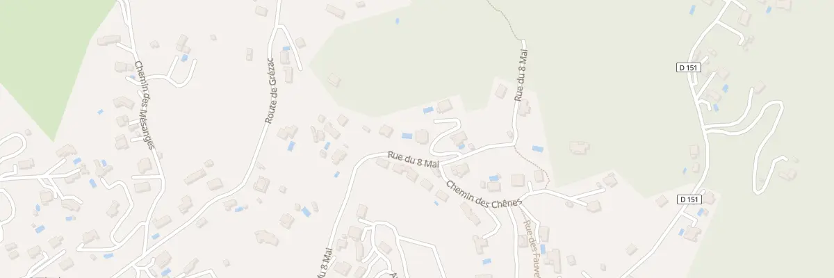 Plan du 1037 Rue du Huit Mai à Lodève