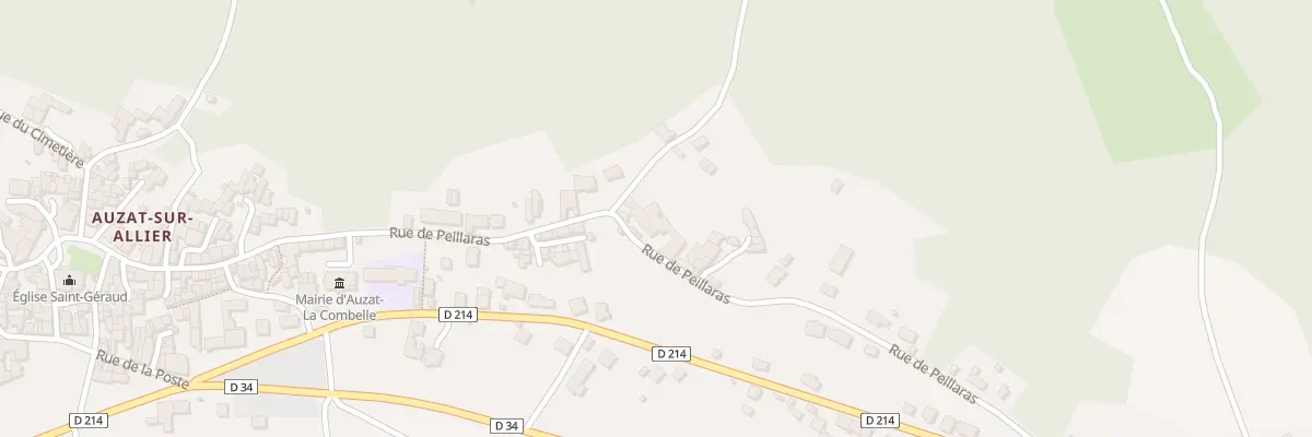 Plan du 49 Rue de Peillaras à Auzat-la-Combelle