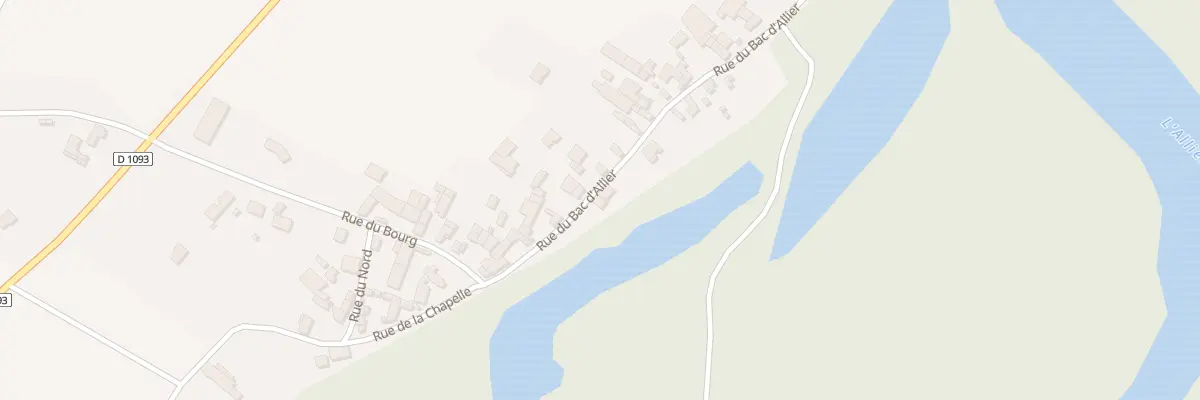 Plan du 15 Rue du Bac d’Allier à Joze