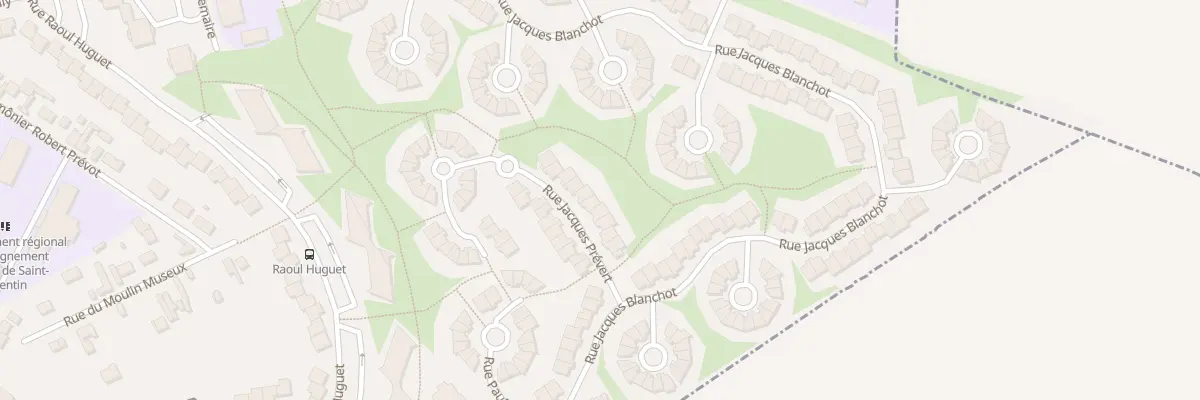 Plan du 10 Rue Jacques Prévert à Saint-Quentin
