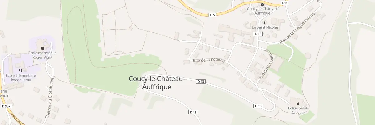 Plan du 2 Rue de la Poterne à Coucy-le-Château-Auffrique