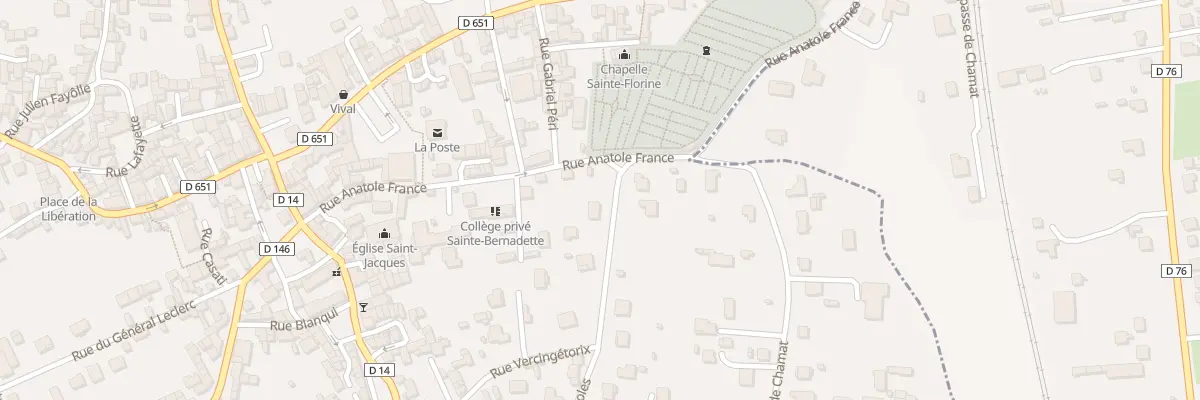 Plan du 2 Rue des Ecoles à Sainte-Florine