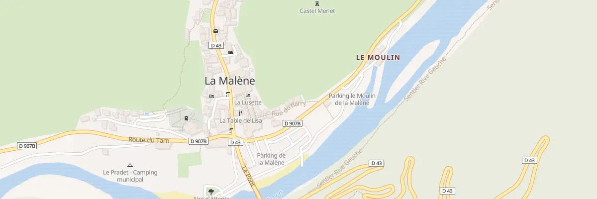 Plan du 5024 Piboulades à La Malène