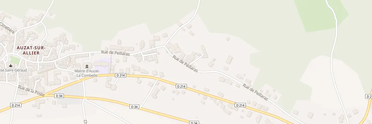 Plan du 51 Rue de Peillaras à Auzat-la-Combelle