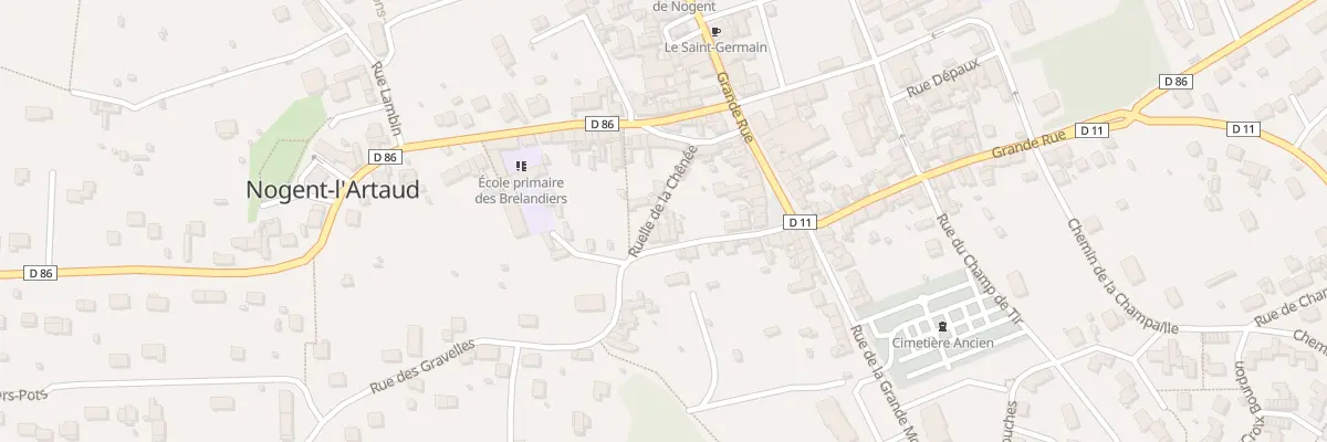 Plan du 10 Rue de la Chenée à Nogent-l’Artaud