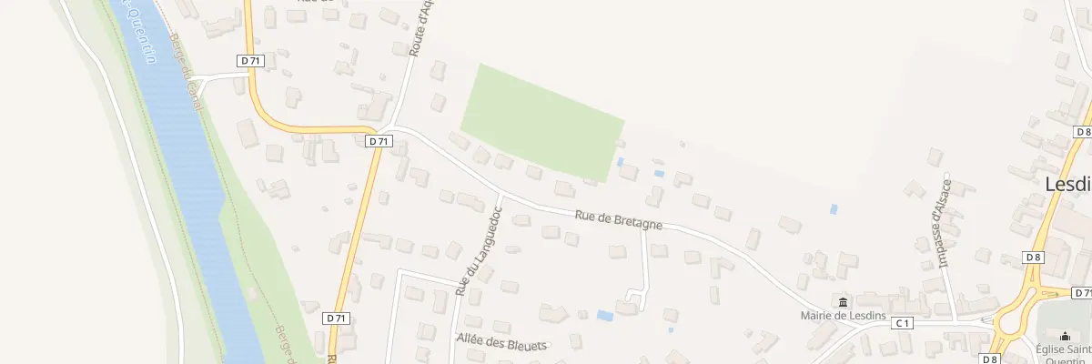 Plan du 20 Rue de Bretagne à Lesdins