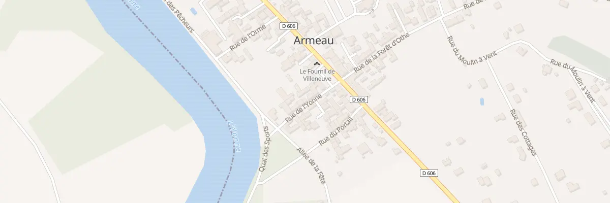 Plan du 7 Rue de l’Yonne à Armeau
