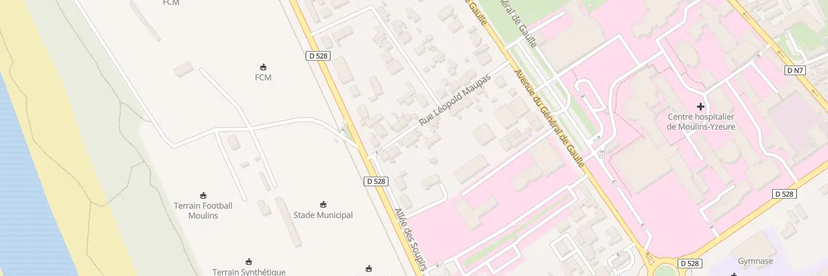 Plan du 9 Rue Léopold Maupas à Moulins