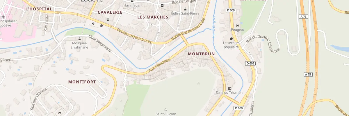 Plan du 9 Rue Montbrun à Lodève