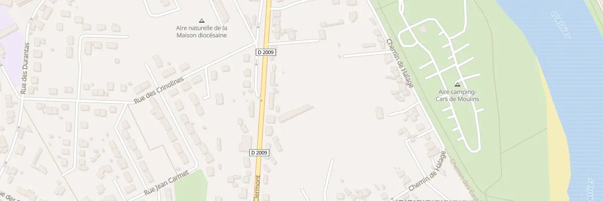 Plan du 50 Rte de Clermont à Moulins