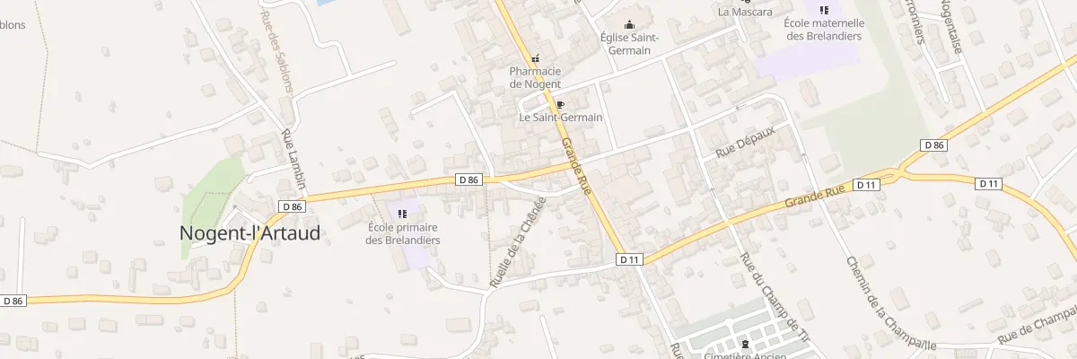 Plan du 5 Rue Ernest Vallée à Nogent-l’Artaud