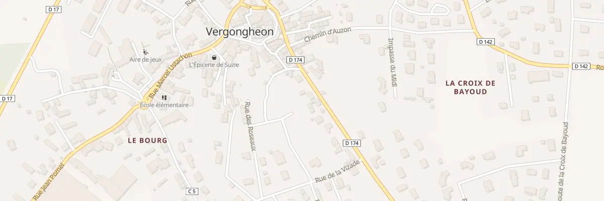 Plan du 12 Rte du Stade à Vergongheon