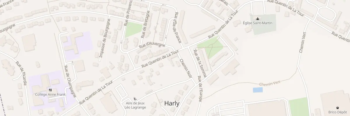 Plan du 466 Rue Quentin de la Tour à Harly