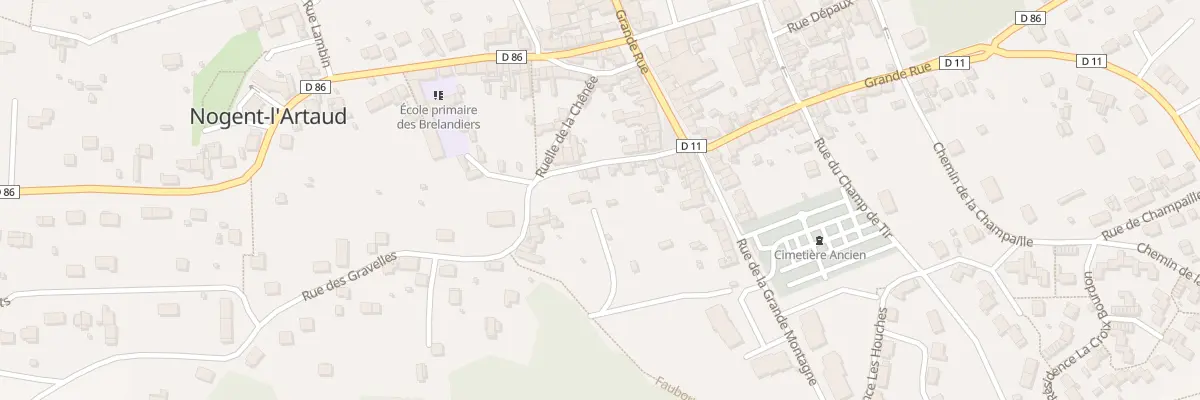 Plan du 9 Rue de la Chenée à Nogent-l’Artaud