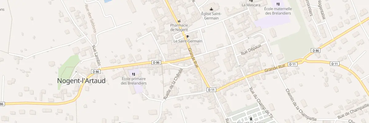 Plan du 3 Rue Ernest Vallée à Nogent-l’Artaud