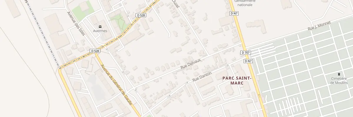 Plan du 20 Rue Delvaux à Moulins