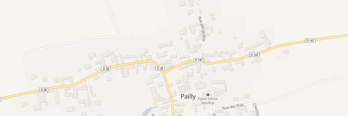 Plan du 1 Rue de la Mairie à Pailly