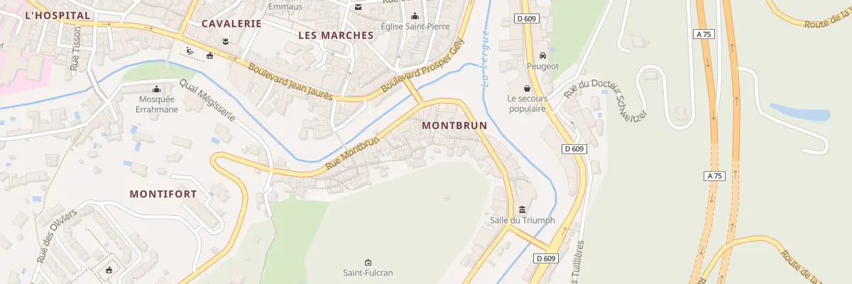 Plan du 21 Rue Marceau à Lodève