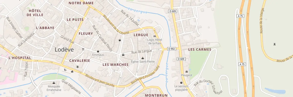 Plan du 14 Rue de la Lergue à Lodève