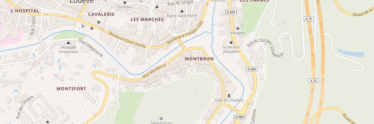 Plan du 23 Rue Marceau à Lodève