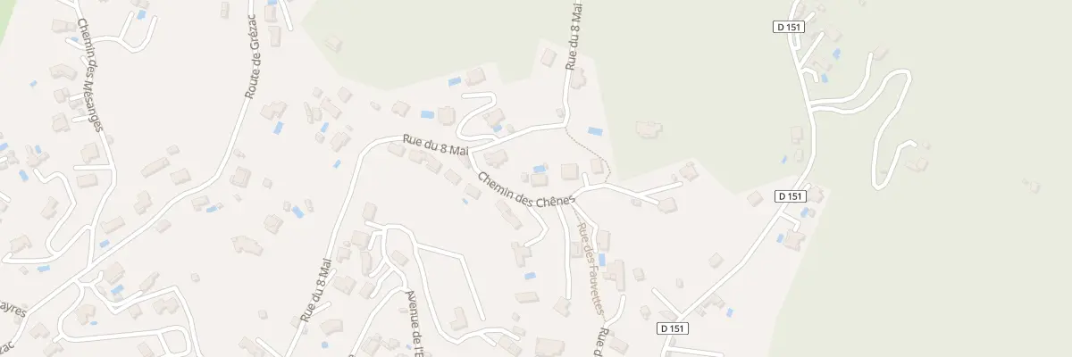 Plan du 75 Che des Chenes à Lodève
