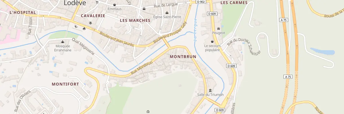 Plan du 25 Rue Marceau à Lodève