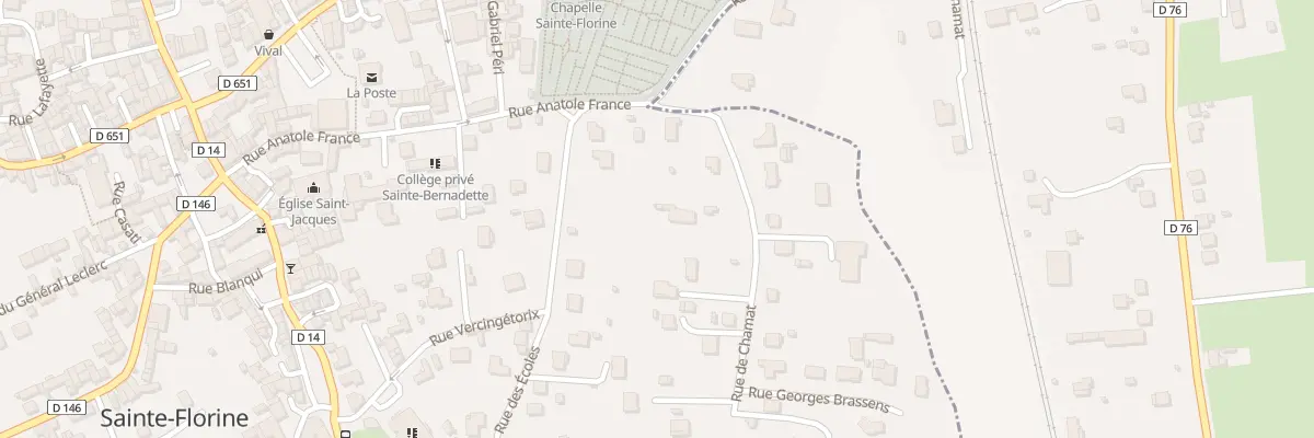 Plan du 5 Rue des Ecoles à Sainte-Florine